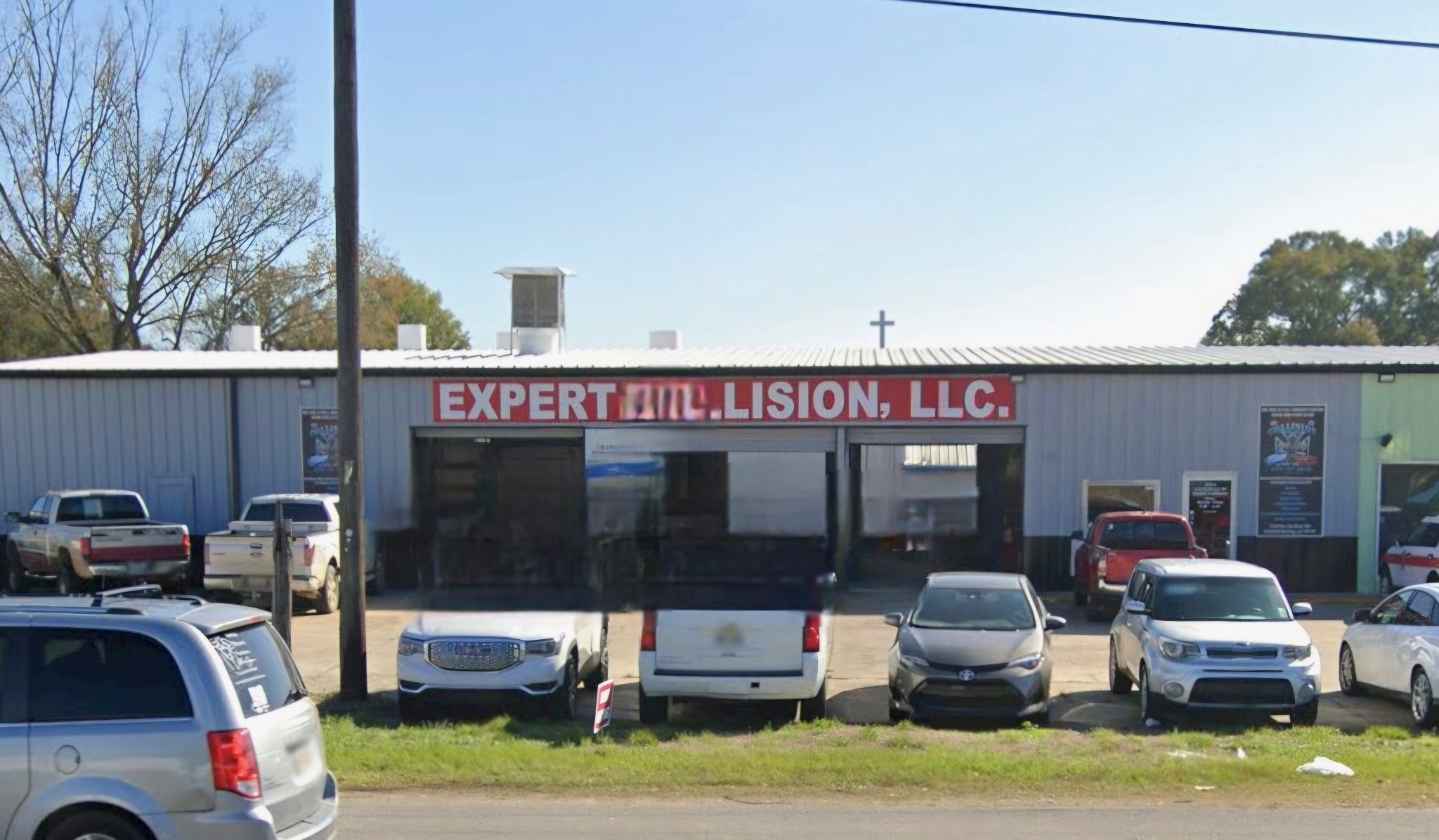 Expert Collision LLC shop front in Denham Springs, LA